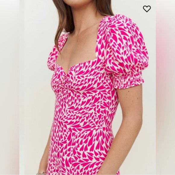 Reformation Dresses & Skirts - NWT Reformation "Lacey" Midi Dress in Amore - Size 6